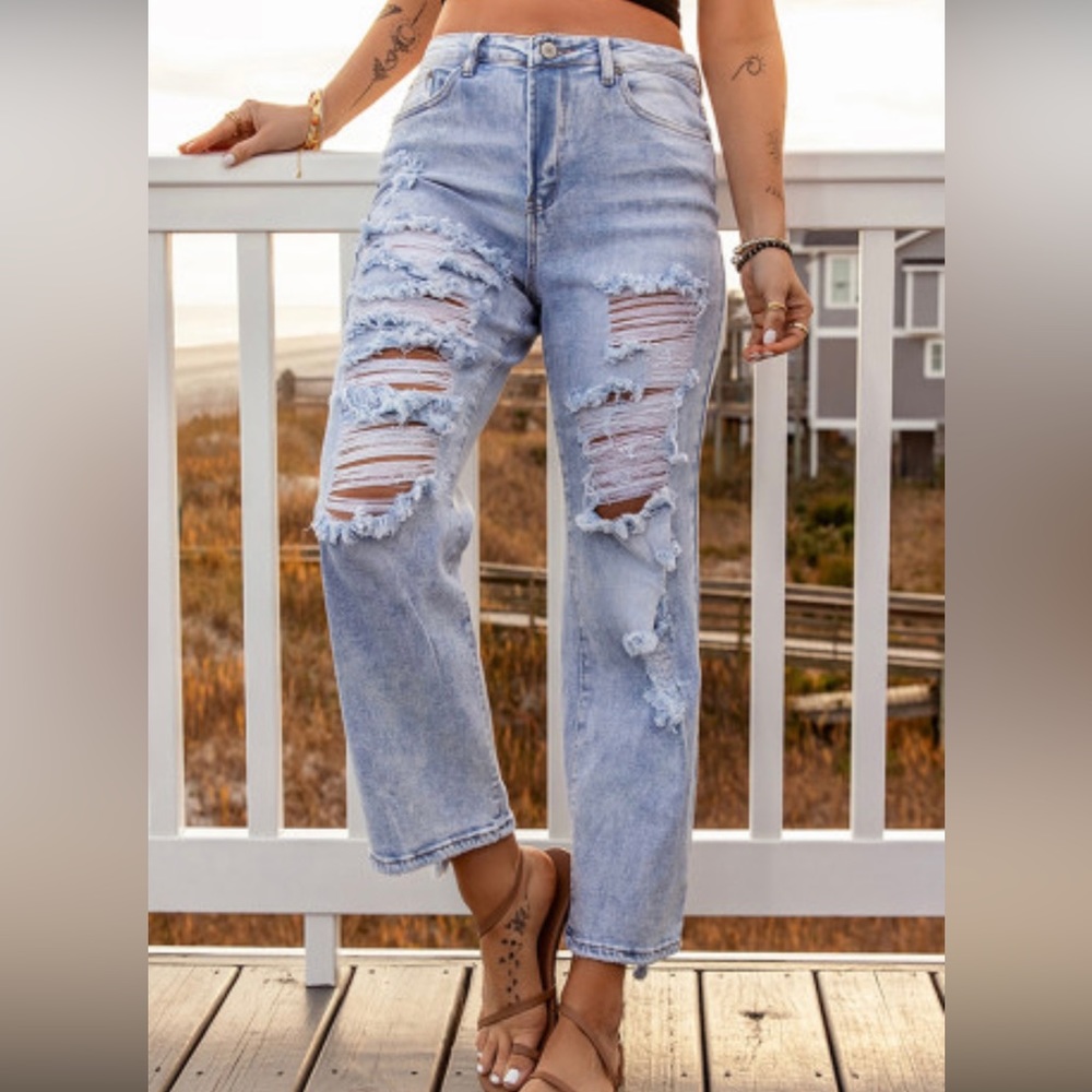 Light wash jeans